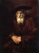 REMBRANDT Harmenszoon van Rijn An Old Woman in an Armchair painting